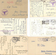 SS Feldpost WK II Lot Mit 6 Belegen I-II - Guerra 1939-45