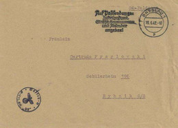 SS WK II - SS-Feldpostbrief 1942 - WAFFEN-SS SS-Ers.BTL. OST - BRESLAU I-II - Guerra 1939-45