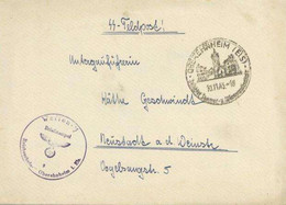 SS WK II - SS-FeldpostBrief 1943 - WAFFEN-SS - SS REICHSSCHULE Oberehnheim,Els.mit Inahlt Einer SS-K.Helferin I-II - Guerra 1939-45