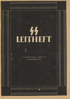 SS WK II Buch SS Leitheft Hrsg. Der Reichsführer SS 1943 Druck Buchgewerbehaus M. Müller & Sohn 48 Seiten Viele Abbildun - Guerra 1939-45