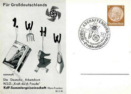 WHW Aschaffenburg (8750) WK II KdF Sammlergemeinschaft  Privatganzsache I-II - Guerre 1939-45