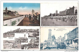 4 FOUR CPA BELGIQUE BLANKENBERGE POSTCARDS BELGIUM BELGE 2 USED WITH STAMPS - Blankenberge