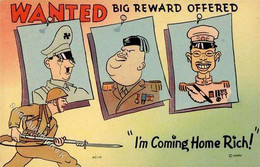 Antipropaganda WK II Hitler Mussolini Hirohito Karikatur I-II - War 1939-45