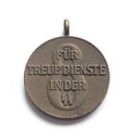 WK II SS Orden Medaille Miniatur Für Dienste In Der SS I-II - Oorlog 1939-45