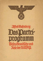 Buch WK II Das Parteiprogramm Wesen Grundsätze Und Ziele Der NSDAP Rosenberg, Alfred 1943 Zentralverlag Der NSDAP Franz  - Oorlog 1939-45