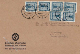 BAD KISSINGEN WK II - Dienstbrief Der NSDAP Gauleitung Mainfranken Bad Kissingen 1942 Mit MEF I-II - Weltkrieg 1939-45