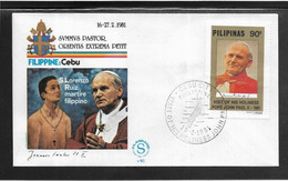 Thème Papes - Philippines - Enveloppe - TB - Papas