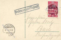 BODENSEESCHIFFSPOST - Rahmen-o -Bodenseeschiffspost- Konstanz 1910 Auf Bodensee-Schiffs-Ak I-II - Andere & Zonder Classificatie