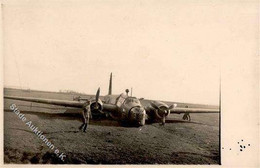 Flugzeug WK II Bomber Vickers-Wellington Notlandung Foto-Karte I-II Aviation - Other & Unclassified