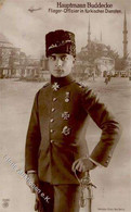 Fliegerasse (WK I) Piloten Budecke Hauptmann Foto AK 1916 I-II - Andere & Zonder Classificatie