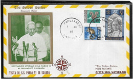 Thème Papes - Tanzanie - Enveloppe - TB - Popes