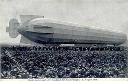 ECHTERDINGEN - Zeppelin-Rückansicht Nach Der Landung In Echterdingen 5.8.1908 I-II Dirigeable - Aeronaves