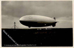 OLYMPIA-LUFTSCHIFF LZ 129 HINDENBURG - Auf Dem Weltflughafen RHEIN MAIN Frankfurt/Main I-II - Aeronaves