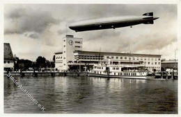 ZEPPELIN - GRAF ZEPPELIN über Dem Hafenbahnhof Friedrichshafen - S-o LZ 3 1937 I - Aeronaves