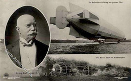 ZEPPELIN - Zeppelin-Unglück Vor Und Nach Der Katastrophe I Dirigeable - Aeronaves