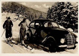 Oldtimer Hanomag Skiläufer  Foto AK I-II - Autres & Non Classés