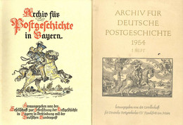 Postgeschichte Buch 11 X Archiv Für Postgeschichte In Bayern Und 6 X Archiv Für Deutsche Postgeschichte 1937 - 1956 II - Histoire