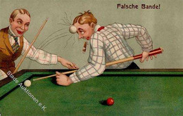 BILLIARD  Prägelitho Falsche Bande (Ser 8174) I - Olympische Spelen