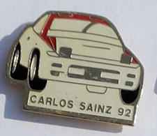 VT149 Pin's Toyota Celica Rallye Pilote CARLOS SAINZ Achat Immédiat - Toyota