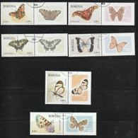 2011 - Papillons Avec Vignette   Mi No 6509/6514 - Oblitérés