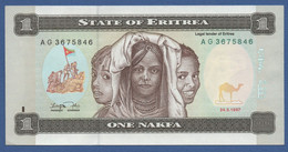 ERITREA - P.1a – 1 Nakfa 1997 - UNC Prefix AG - Eritrea