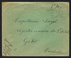 ALGERIE 1944: LSC En FM De Sidi-Bel-Abbes Pour Gabès (Tunisie) - Lettres & Documents