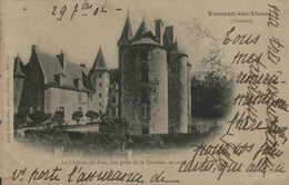 86 - VOUNEUIL-sur-VIENNE - Le Château Du Fou, Vue Prise De La Terrasse, Au Sud - Vouneuil Sur Vienne