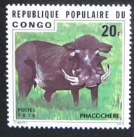 CONGO Cochons, Cochon , Porcs, Porc Sangliers, Phacochere, Yvert N° 420  Neuf Sans Gomme - Granjas