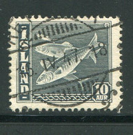 ISLANDE- Y&T N°190- Oblitéré (poissons) - Used Stamps