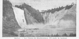 Québec Chutes Montmorency - Cataratas De Montmorency