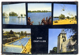 CPM 91 VIRY CHATILLON Multi Vues ( Coins Scotchés ) - Viry-Châtillon