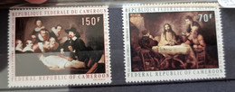 CAMEROUN Peinture, Painting, REMBRANDT, Yvert N° PA 169/70 ** MNH - Rembrandt