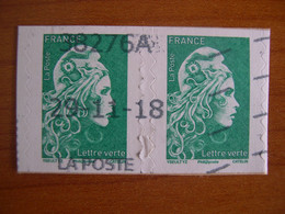 France Obl  N° AA 1598 Avec Date D'oblitération Paire - Used Stamps