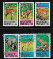 REP. DE HAUTE-VOLTA- 1979- 6 Valori Obliterati, Emissione ANIMALI IN PERICOLO- (emblema WWF)- In Ottime Condioni - Used Stamps