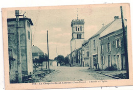 Cpa 79 Chapelle St Laurent Entrée & église - Moncoutant