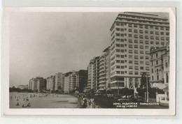 Brésil Brasil Rio De Janeiro Hotel Miramar ( Copacabana ) écrit Départ Pour Dakar Ligne De 50 000 Km ..1956 - Rio De Janeiro