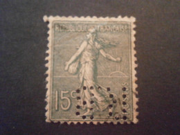 FRANCE TIMBRE SEMEUSE 130 RB8 PERFORE PERFORES PERFIN PERFINS PERFORATION PERFORIERT LOCHUNG PERFORATI PERCE PERFO - Perforés