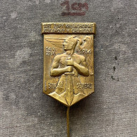 Badge Pin ZN010326 - Gymnastics Sokol Czechoslovakia Zupa Krusnohorska - Kukanova Chomutov 1936 - Gymnastique