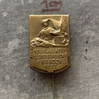 Badge Pin ZN010330 - Gymnastics Sokol Czechoslovakia Rohozna 1937 - Gymnastique