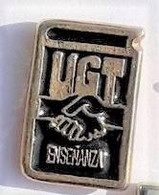 SY186 Pin's Syndicat CGT UGT ENSEMBLE Espagne España Achat Immédiat - Administraties