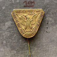 Badge Pin ZN010341 - Gymnastics Sokol Czechoslovakia Zupa Podkrkonosska Velke Porici 1937 - Gymnastique