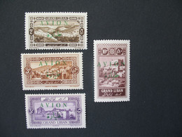 Grand Liban Stamps French Colonies  PA  N° 9 à 12   Neuf *  Voir Photo - Luftpost