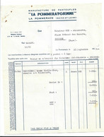 Facture Manufacture De Pantoufles La Pommeraygienne La Pommeraye (Maine Et Loire) 1953 - Textile & Clothing