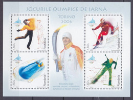 2006	Romania	6031-6034/B368	2006  Olympic Games In Turin	5,00 € - Hiver 2006: Torino