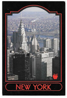 NEW YORK's Evergrowing Skyline ... Chryler Building - Pub. Manhattan Post Card  Co. - 1989 - Central Park