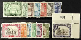 1939 Complete King George VI Definitive Set Incl Both ½a Shades, SG 16/27, Fine Mint, The 10r Is Never Hinged. (14 Stamp - Aden (1854-1963)