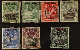 1922 Overprinted Set To 8d And 1s, SG 1/6 And 9, Fine Cds Used. (7 Stamps) For More Images, Please Visit Http://www.sand - Ascension