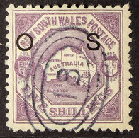 NEW SOUTH WALES OFFICIAL 1890-1 5s Mauve, Perf.10, SG O49a, Very Fine Used. For More Images, Please Visit Http://www.san - Other & Unclassified