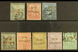 1885-87 "British Bechuanaland" Overprints On Stamps Of Cape Of Good Hope Complete Set, SG 1/8, Fine Used. (8 Stamps)  Fo - Altri & Non Classificati