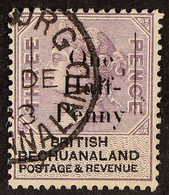 BRITISH BECHUANALAND 1888 "One Half-Penny" On 3d Pale Reddish Lilac And Black, SG 29, Fine Cds Used. For More Images, Pl - Altri & Non Classificati